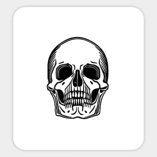 Skeleton head Sticker